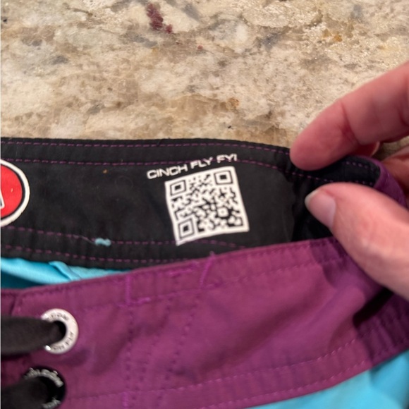 Volcom Pure Function Board Shorts Mens 26 Light Blue Swim Trunks Beach Ocean R12 - Picture 12 of 16